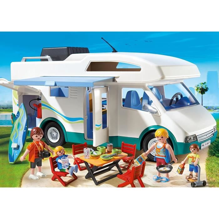 Famille Avec Un Camping Car Summer Fun 6671 Playmobil - La Boite