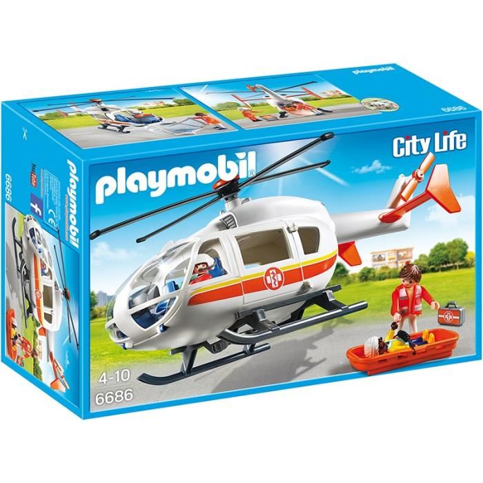 Playmobil - 6686 - Helicoptere Medical