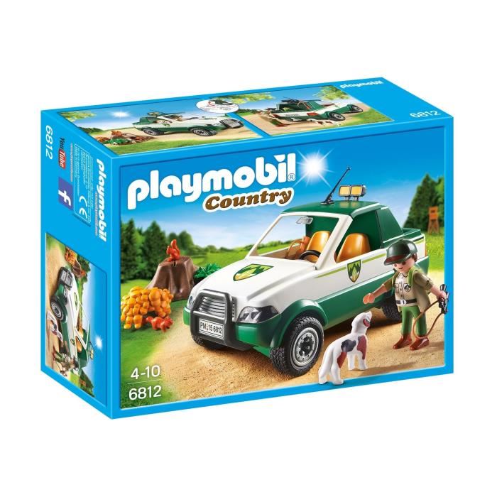 Playmobil - Garde Forestier Avec Pick-up - Country - La Maison Forestiere - Mixte - 4 Ans