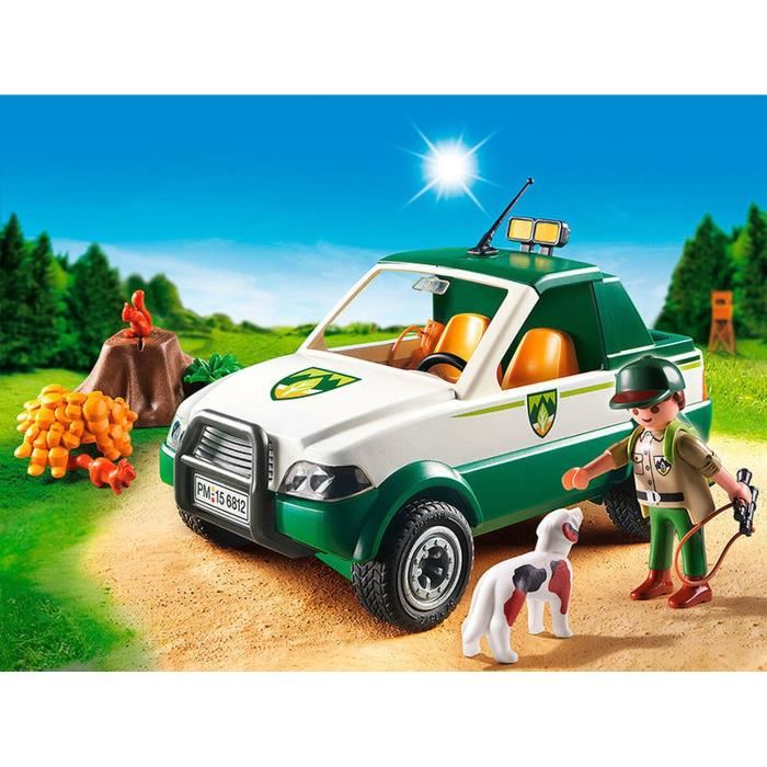 Playmobil - Garde Forestier Avec Pick-up - Country - La Maison Forestiere - Mixte - 4 Ans