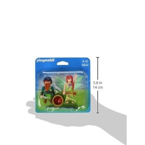 Figurines PLAYMOBIL Fée Et Nain De La Forêt - Set PLAY6842 Neuf - À Partir De 4 Ans