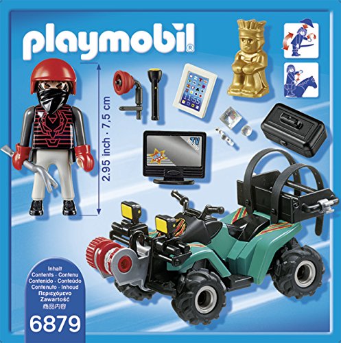 Quad avec treuil et bandit - Playmobil - 6879