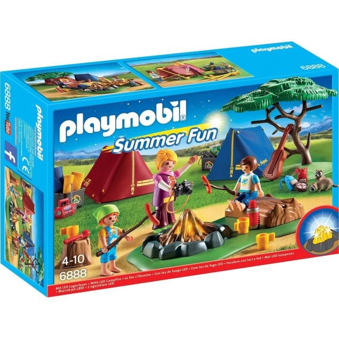 Playmobil 6888 Camp With Led Campfir