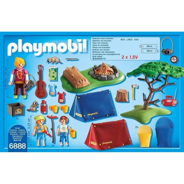Playmobil 6888 Summer Fun Camping Tentes Avec Enfants Et Animatrice