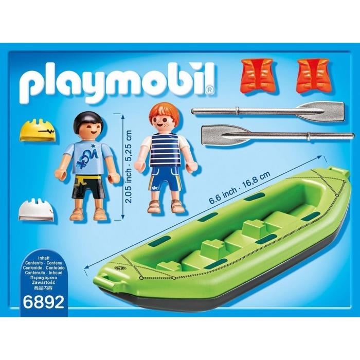 Playmobil - Summer Fun - Enfants Avec Kayak Pneumatique - Mixte - A Partir De 4 Ans
