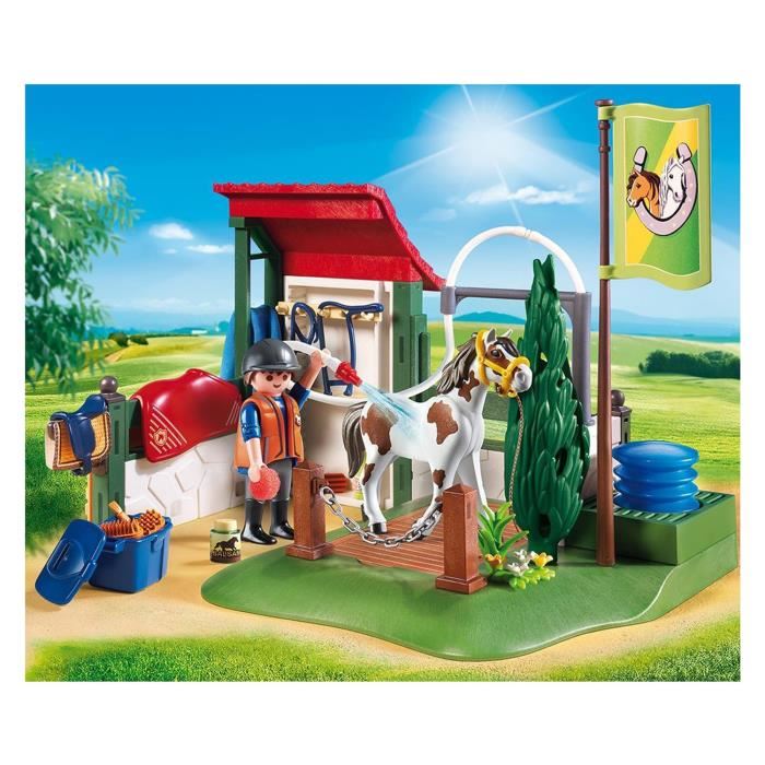 Playmobil - 6929 - Country - Box De Lavage Pour Chevaux