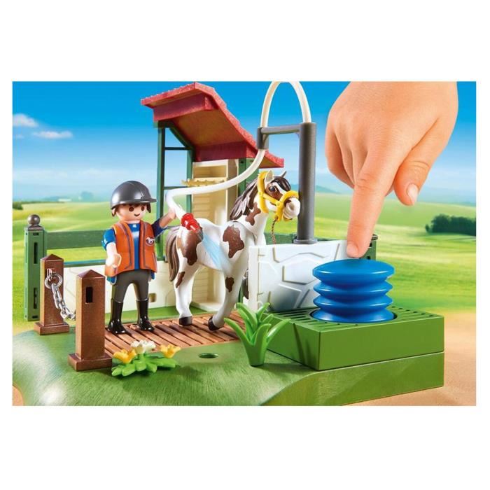 Playmobil - 6929 - Country - Box De Lavage Pour Chevaux