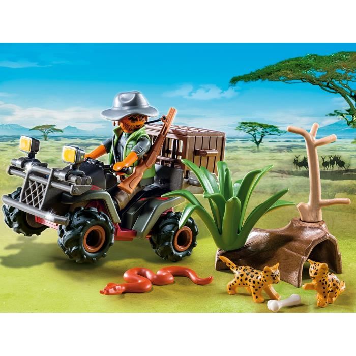 Playmobil 6939 Braconnier Avec Quad