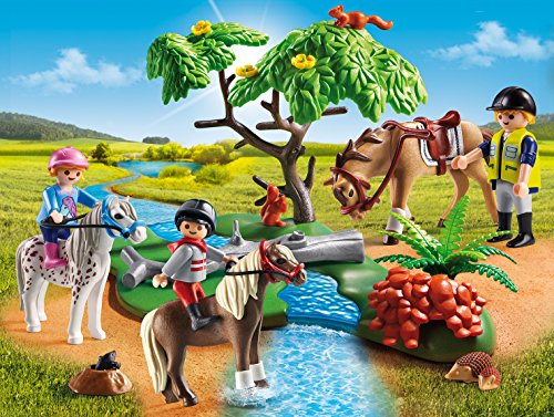 Playmobil : Cavaliers avec poneys et cheval (6947)