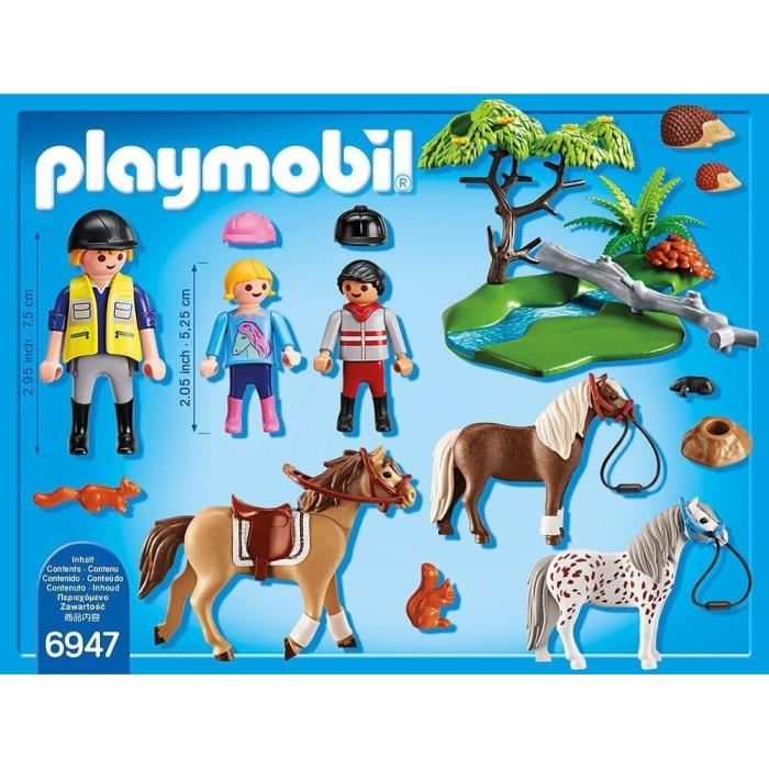 Playmobil - Country - Cavaliers Avec Poneys Et Cheval - Mixte - A Partir De 4 Ans