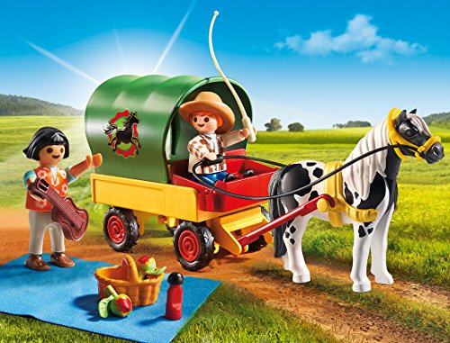 Playmobil : Enfants avec chariot et poney (6948)