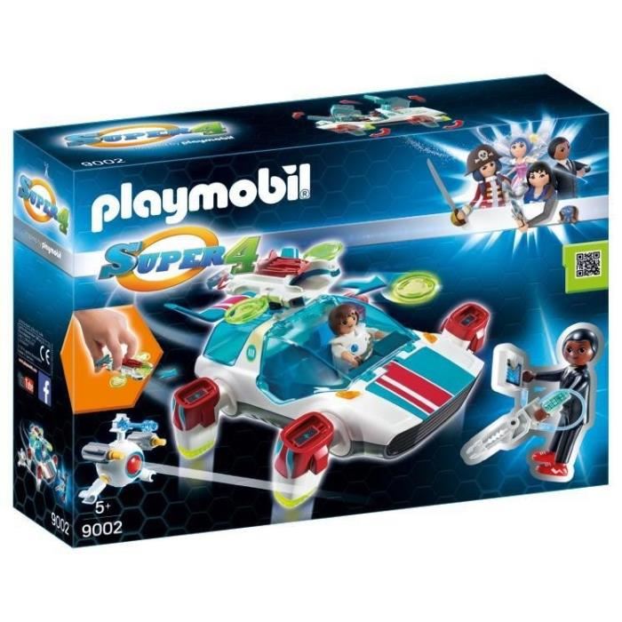 Playmobil 9002 Super 4 Vaisseau Spatial Fulgurix Avec Gene Et Franz
