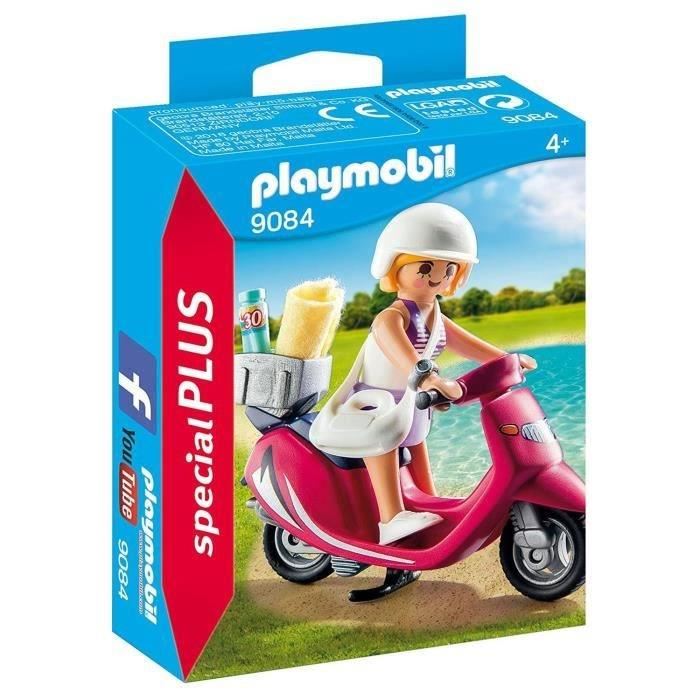 Playmobil - Vacanciere Avec Scooter - Special Plus - Accessoires Inclus