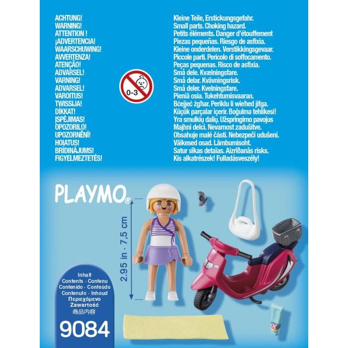 Playmobil - Vacanciere Avec Scooter - Special Plus - Accessoires Inclus
