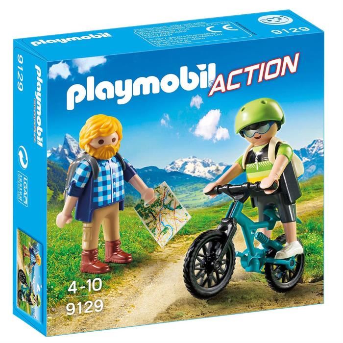 Playmobil 9129 Randonneur Et Cycliste