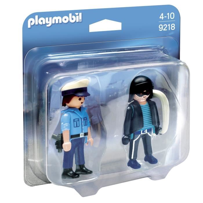 Playmobil - Playmobil Duo Policier Et Vo...