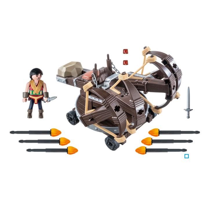 Playmobil - Dragons Edition Limitee - Eret Et Baliste A 4 Projectiles De Feu