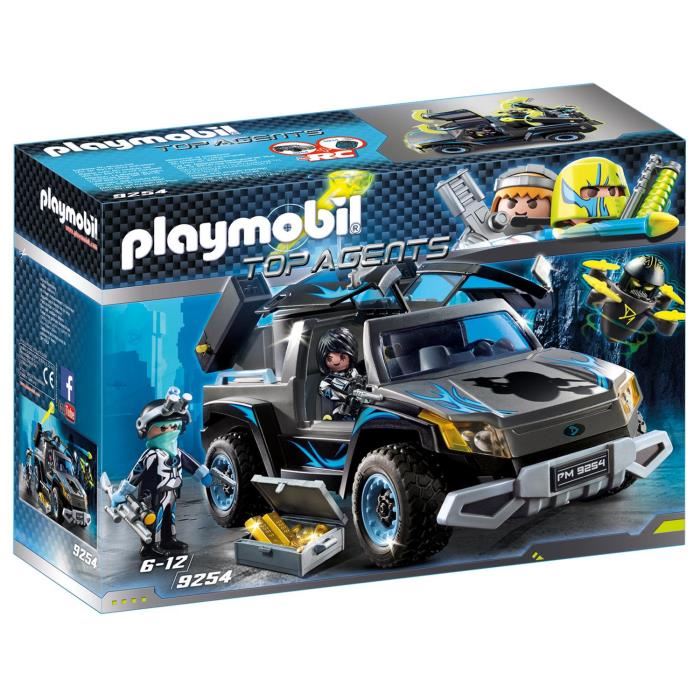 Playmobil - Les Top Agents - 4x4 Des Agents Du Dr.drone - Plastique - A Partir De 6 Ans