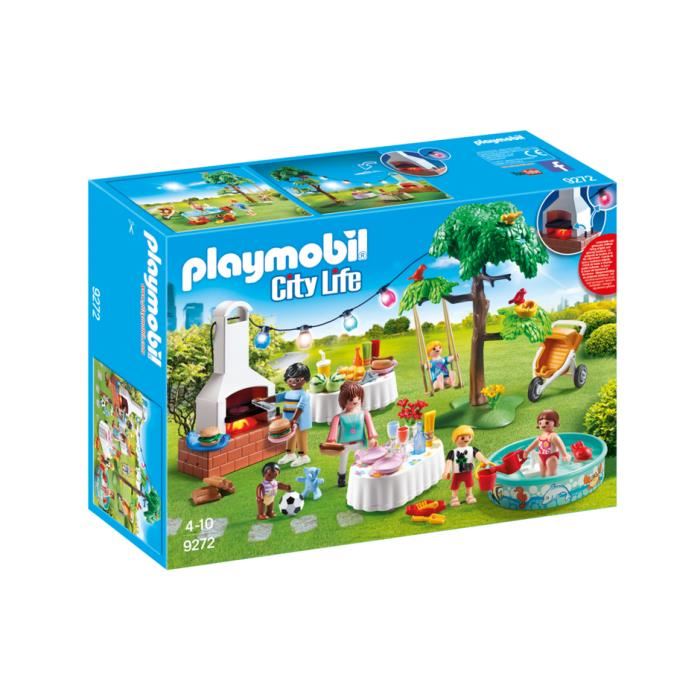 Playmobil 9272 City Life Famille Et Barbecue Estival
