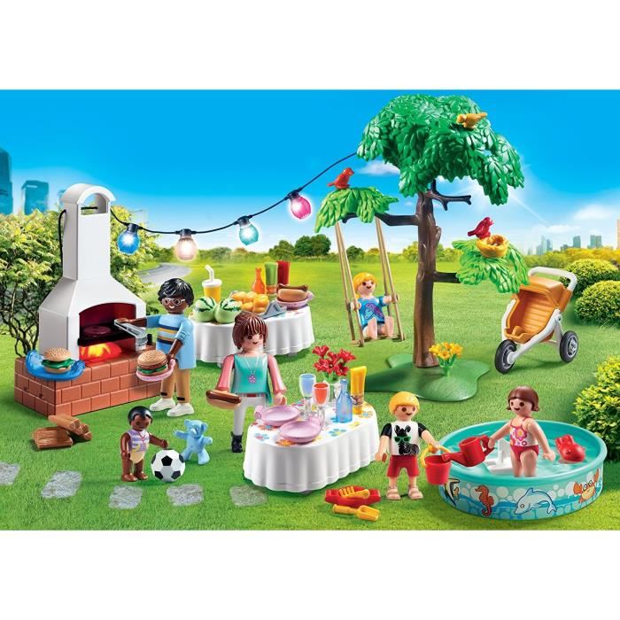 Playmobil 9272 City Life Famille Et Barbecue Estival