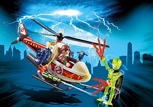 Playmobil Ghostbusters Venkman Avec Helicoptere (9385)