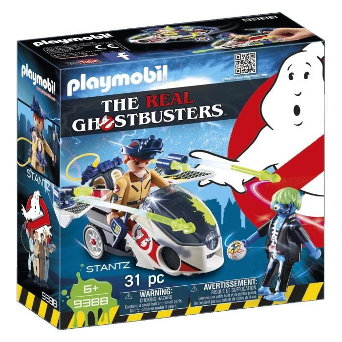 Playmobil Ghostbusters Stantz Avec Vehicule Volant (9388)