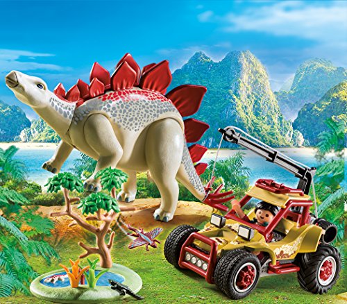 Playmobil - Nouveaute 2018 - Dinos - Vehicule et stegosaure - 9432