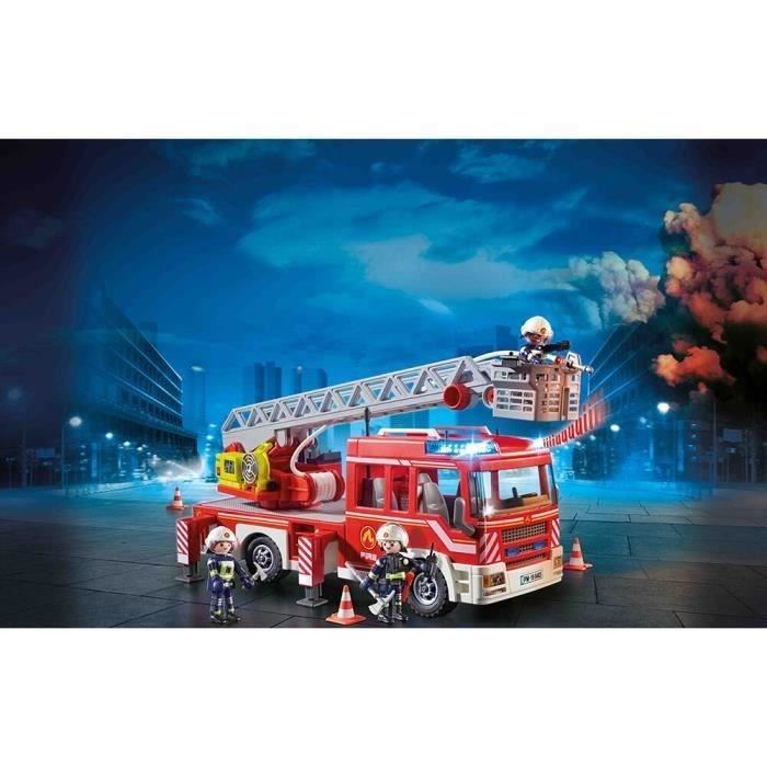 Playmobil 9463 Camion De Pompiers Avec Echelle Pivotante City Action Des 4 Ans