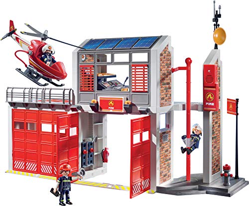 Playmobil 9462 Playmobil Caserne de pompiers avec helicoptere 1218