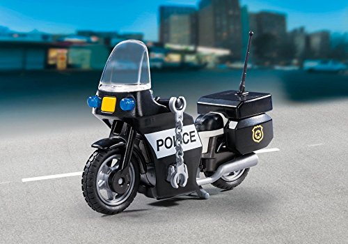Playmobil Valisette Motard De Police Garcon 13 Elements A Partir De 4 Ans