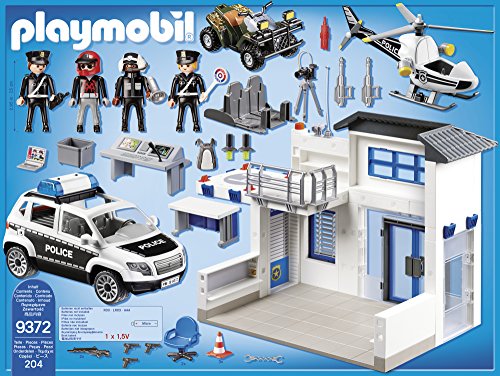 Playmobil - Nouveaute 2018 - Poste de police et vehicules - 9372