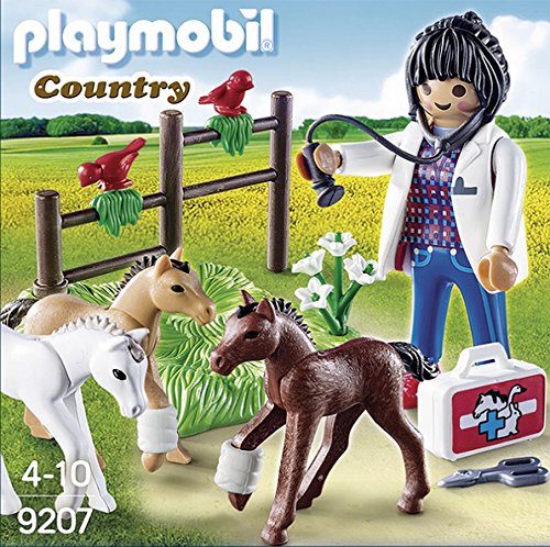 Playmobil 9207 Veterinaire Avec Poulains