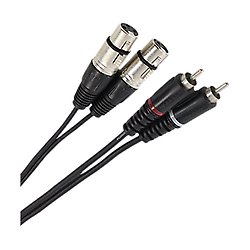 Plugger Cable Bretelle Xlr Femelle 3b - Rca Male 3m Easy Cable