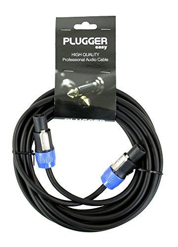Plugger Cable Hp Speakon Male-male 1,5 Mm²-6 M Noir Plucabssm1sm16m0eas