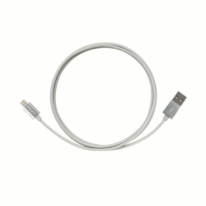 Pny C-ua-ln-s01-04 Cable Lightning Pour Iphone/ipad/ipod 1,20 M Argent