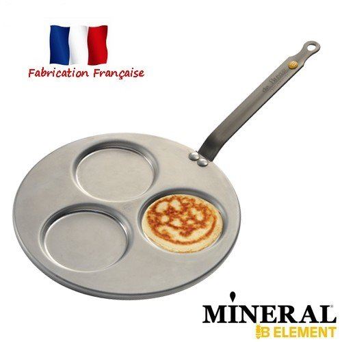 Poele Triblinis Mineral B Element O 27 Cm Gris Tous Feux Dont Induction