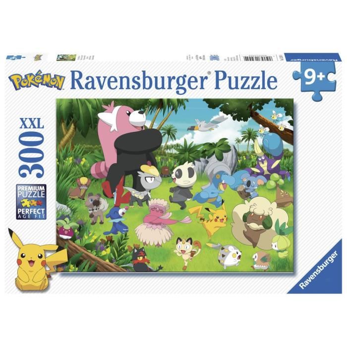 PokÉmon Puzzle 300 Pieces Xxl - Pokemon Sauvages - Ravensburger - Puzzle Enfant 300 Pieces - Des 9 Ans