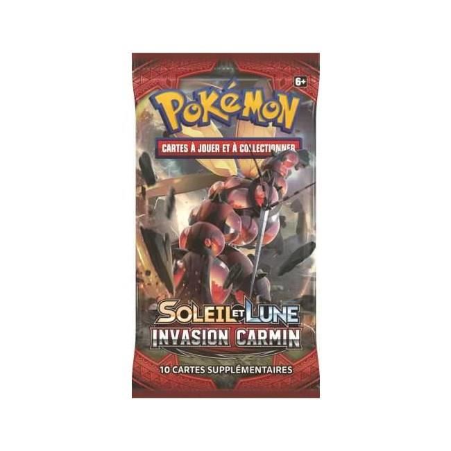 Booster Pokemon Soleil Et Lune 4 - Invasion Carmin - 10 Cartes