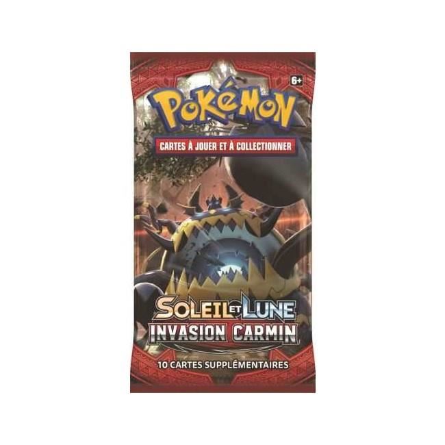 Booster Pokemon Soleil Et Lune 4 - Invasion Carmin - 10 Cartes