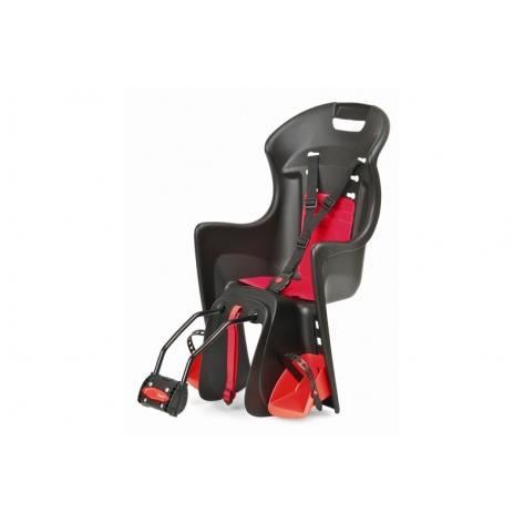 Porte Bebe Polisport Boodie Noir Rouge Pour Cadre Harnais 3 Points 22 Kg Max