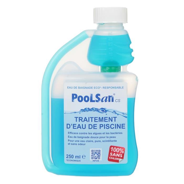 Poolsan Bouteille Doseuse De Desinfectant - 100% Sans Chlore - 250 Ml