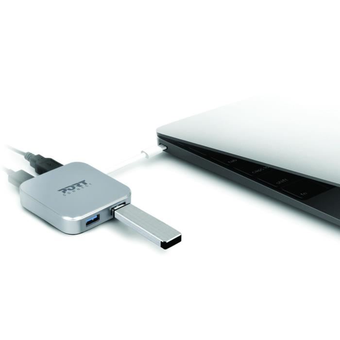 Portdesigns Hub Usb 3.0 - 4 Ports - Cable 30cm