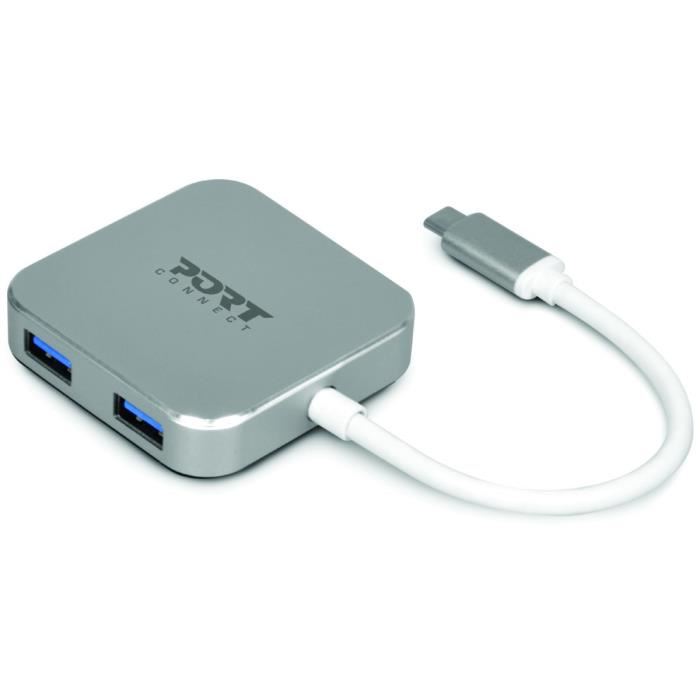 PORT DESIGNS Hub USB 4 ports type C