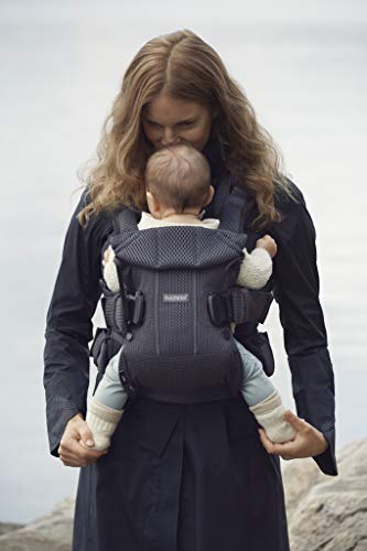 Porte-bebe One Air - BabybjÖrn - Anthracite - Physiologique - Mesh 3d - 0-3 Ans