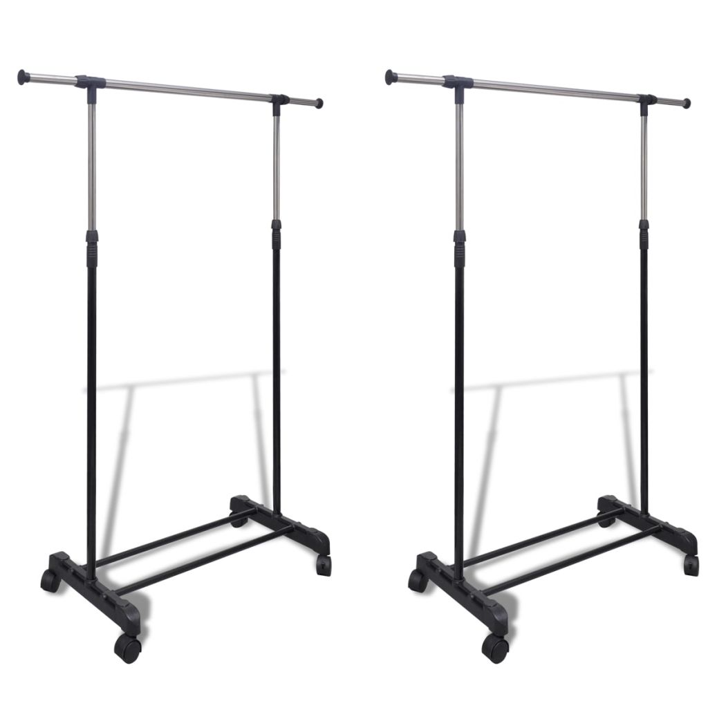 Vidaxl Porte Vetements Penderie 2 Pieces