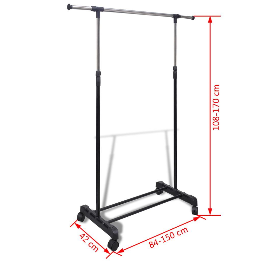 Vidaxl Porte Vetements Penderie 2 Pieces