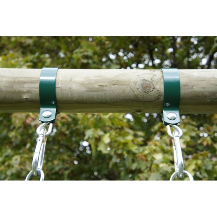 Portique En Bois Enfant Cheyenne 2 Balancoires Et Echelle