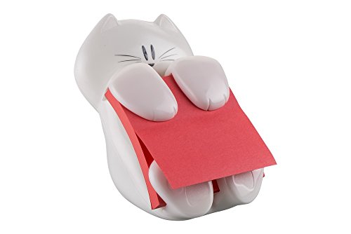 Devidoir De Notes - Post-it - Chat - 90 Feuilles - 76x76 Mm - Rouge Coquelicot