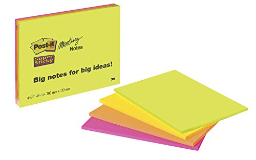 Post It Super Sticky Meeting Notes Pack
