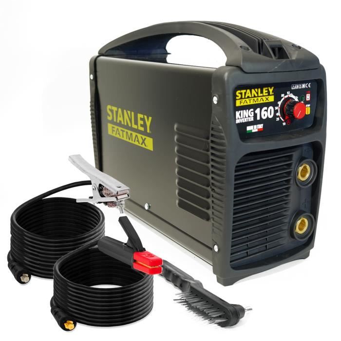 Poste A Souder Inverter Stanley Fatmax King 210 Pro 100 Duty Cycle Mma Tig Lift Electrodes Acier Inox Fonte Basiques 16 A 5 Mm